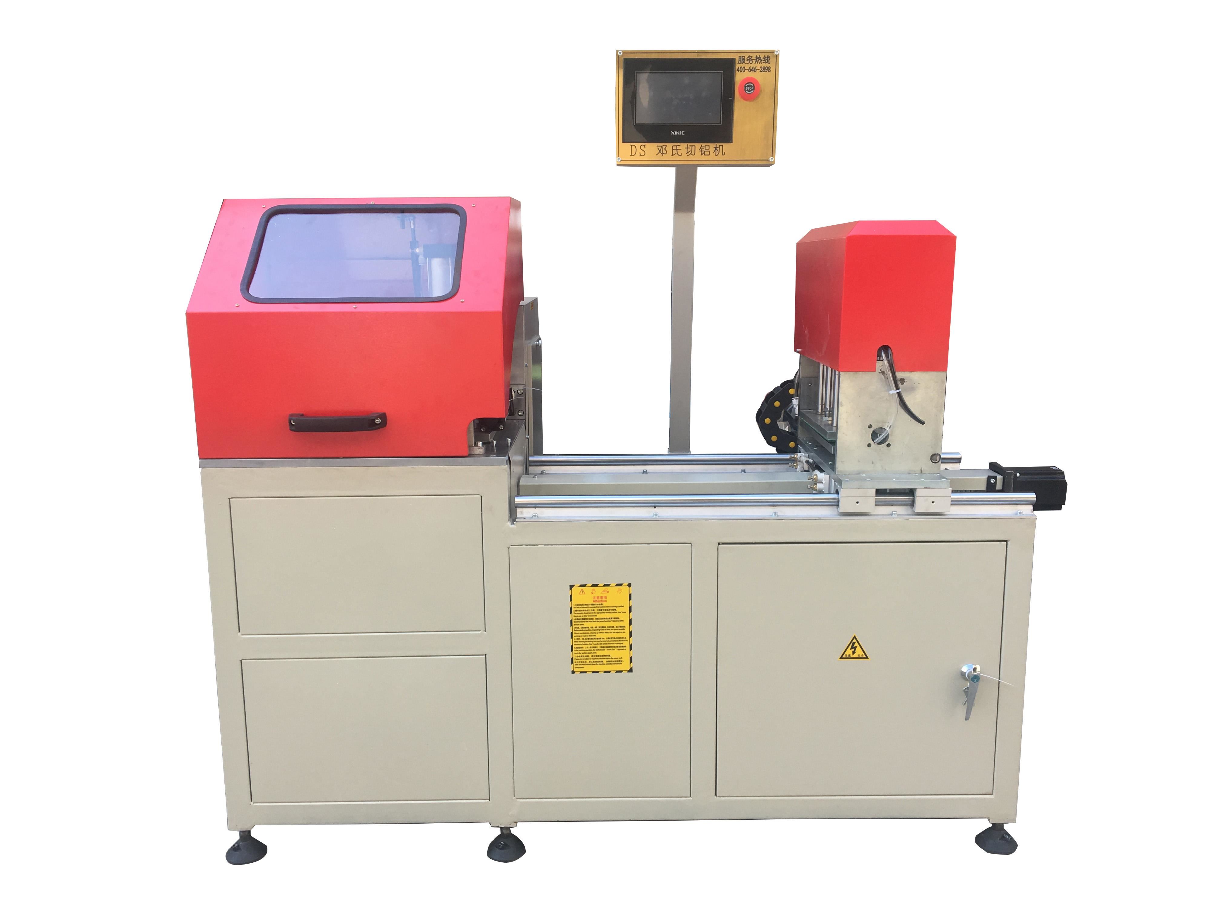 小型高精度鋁型材切割機(jī)，切割8*2mm液晶電視零部件鋁型材案例